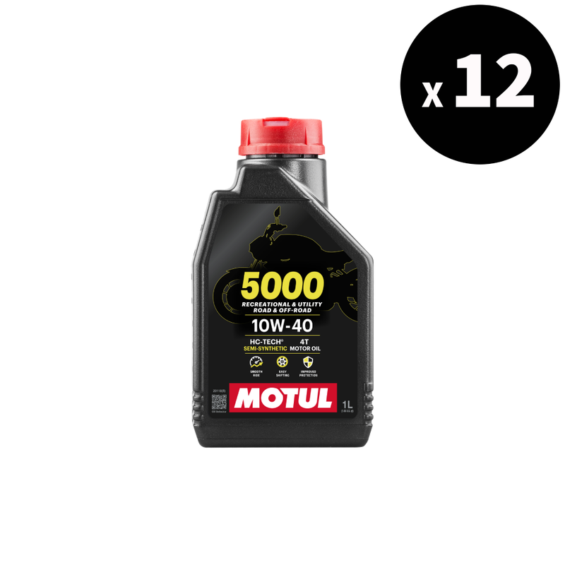 MOTUL 5000 4T Motor Oil - 10W40 1L x12