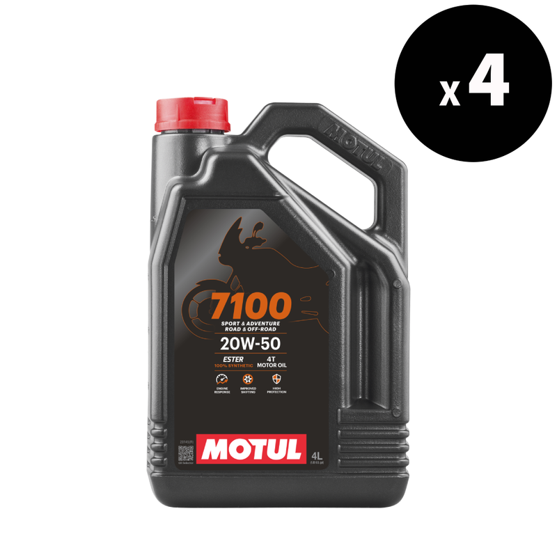 MOTUL 7100 4T Motor Oil - 20W50 4L x4