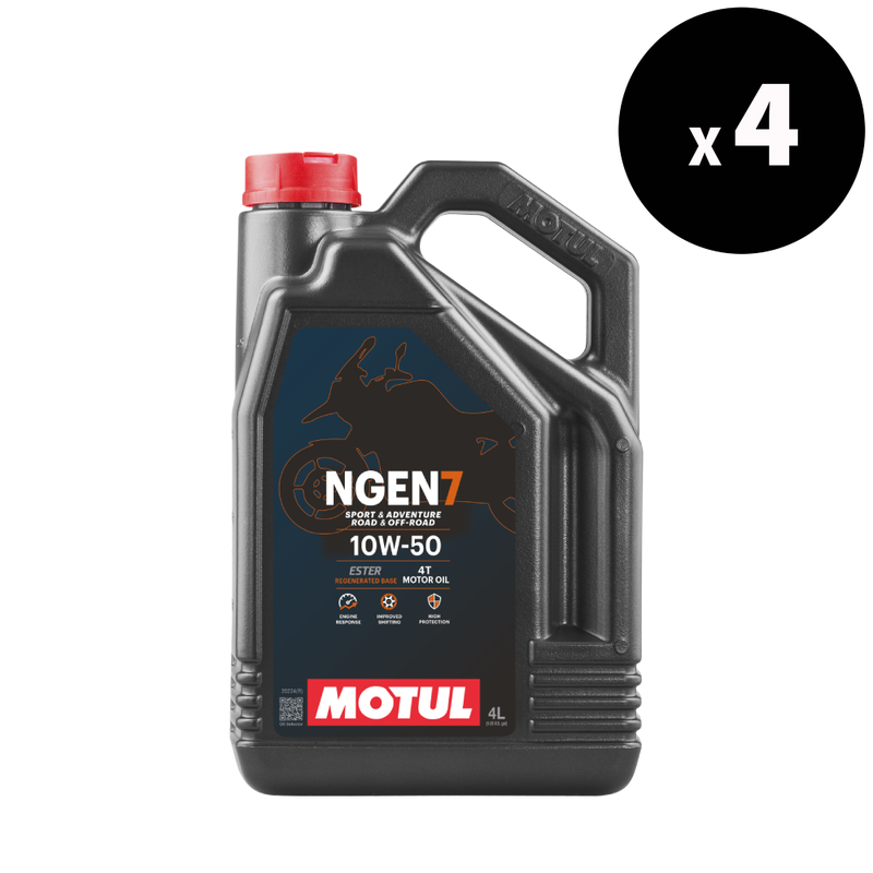 MOTUL NGEN 7 4T Motor Oil - 10W-50 4L x4