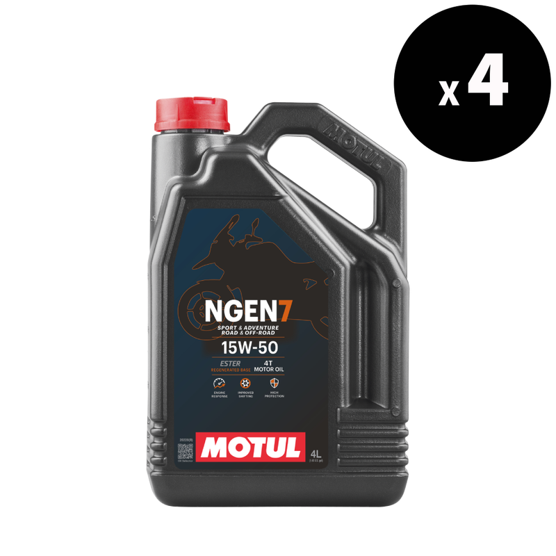 MOTUL NGEN 7 4T Motor Oil - 15W-50 4L x4