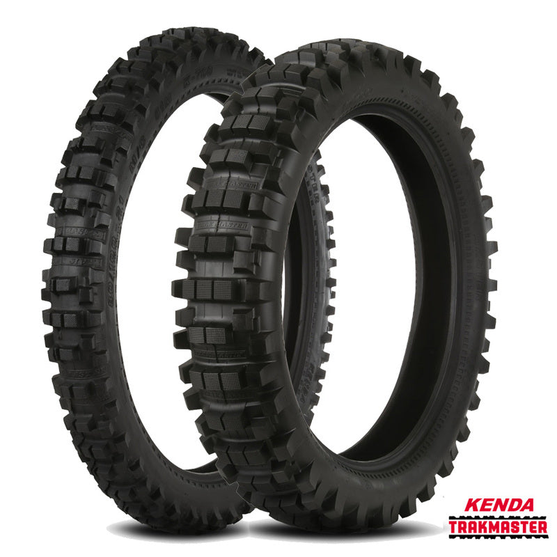 KENDA Bandenset MX entrainement K760 Trakmaster 2 (Avant 80/100-21 + Arrière 100/100-18)