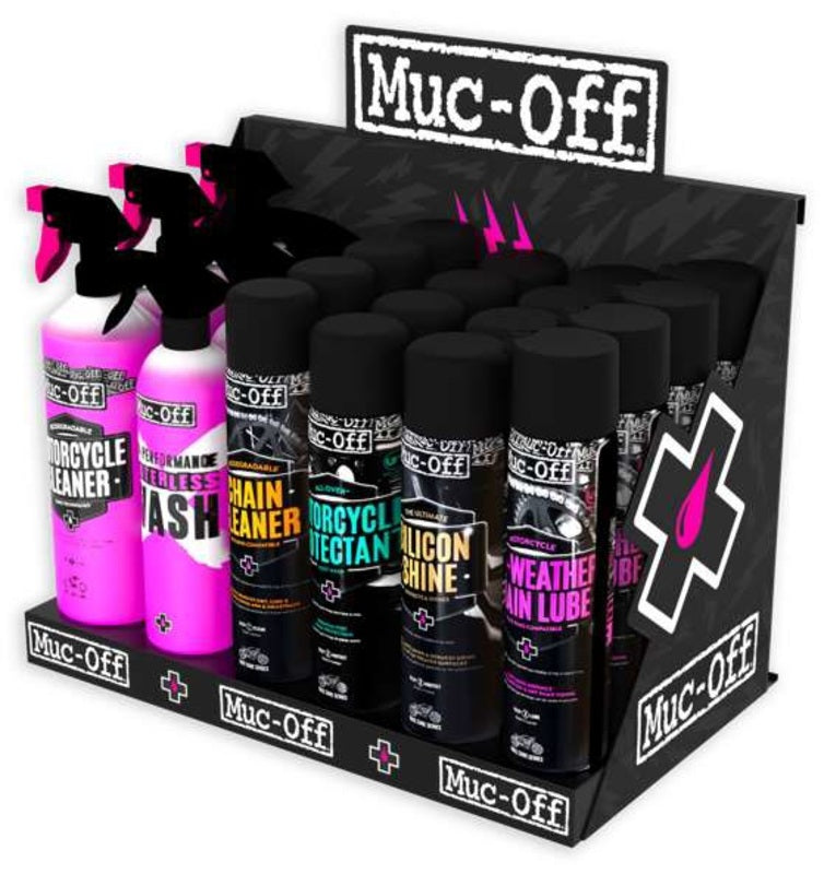 MUC-OFF Slat Wall Starter Pack - Clean, Protect, Lube