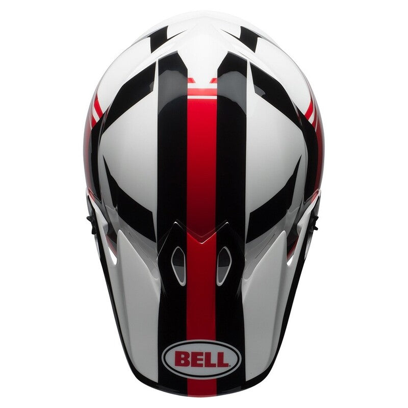 BELL MX-9 helmklep Marauder white/black