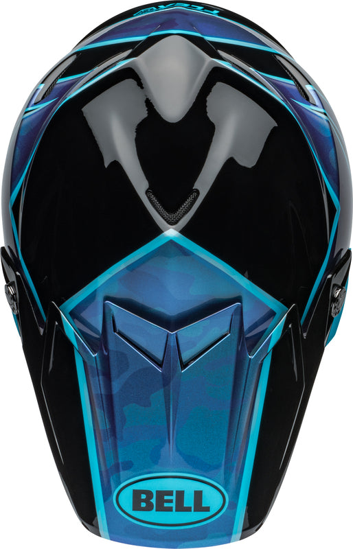 BELL Moto-9S Flex helm - Sprite Gloss Black/Blue