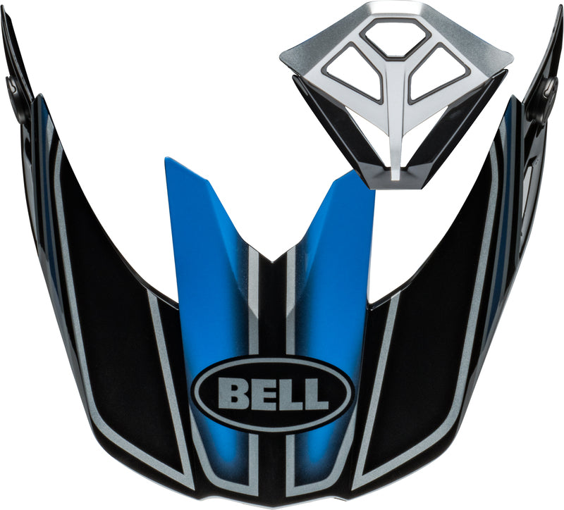 BELL Moto-10 Spherical Vizier + Mondstuk Kit - Webb Marmont Gloss North Carolina Blue