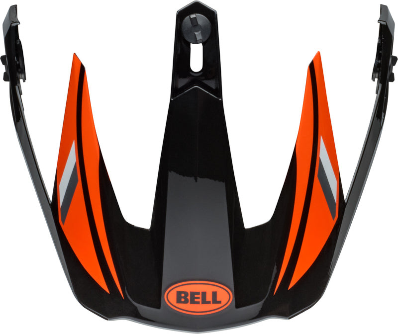 BELL MX-9 Adventure Mips Vizier - Alpine Gloss Black/Orange