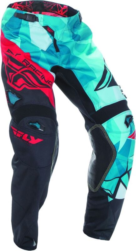 FLY RACING Kinetic Crux Broek - Teal/Rood - Maat 28