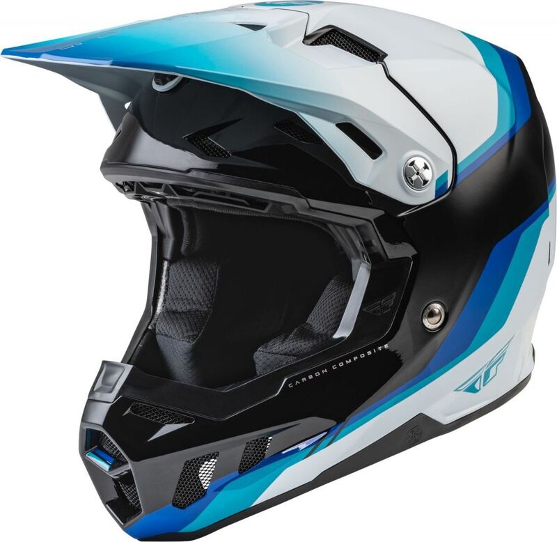 FLY RACING Formula CC Driver Helmet - Black/Blue/White - XS