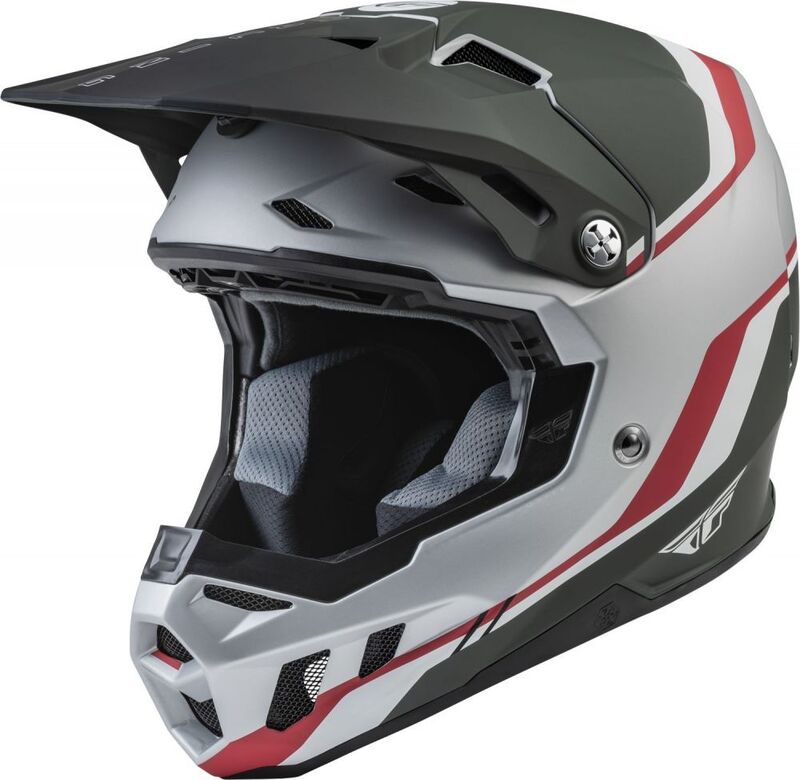 FLY RACING Formula CC Driver Helm - Zwart/Charcoal/Wit - XL
