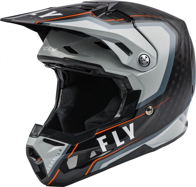 FLY RACING Formula Carbon Axon Helm - Zwart/Blauw - XL