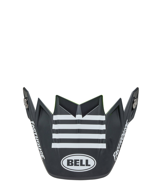 BELL Moto-9S Flex Visor - Fasthouse Smoke Bomb Matte Gloss Black/HiViz Yellow