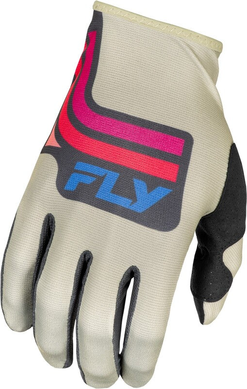 FLY RACING Lite SE Vice Youth Gloves - Light Gray / Pink / Coral