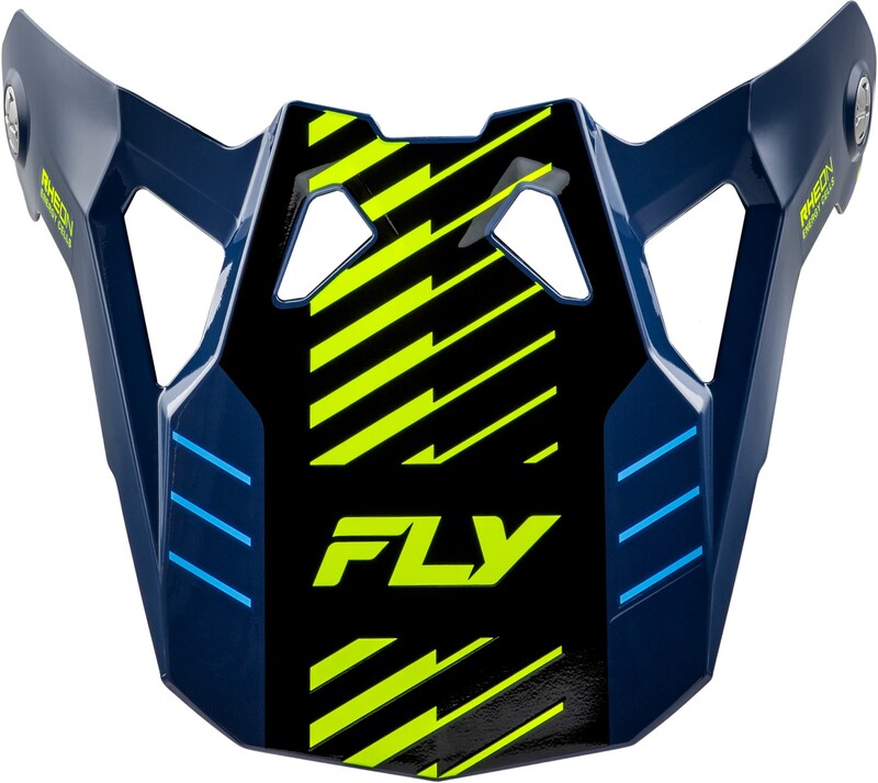FLY RACING Formula CP Slice Vizier - Navy/Neon geel/Wit