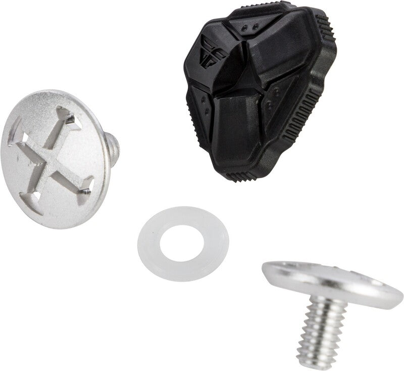 FLY RACING Formula Schroefset voor vizier - Titanium - 3 stuks