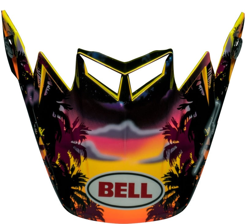 BELL Moto-9S Flex Vizier - Tagger Tropical Fever Gloss Yellow/Orange