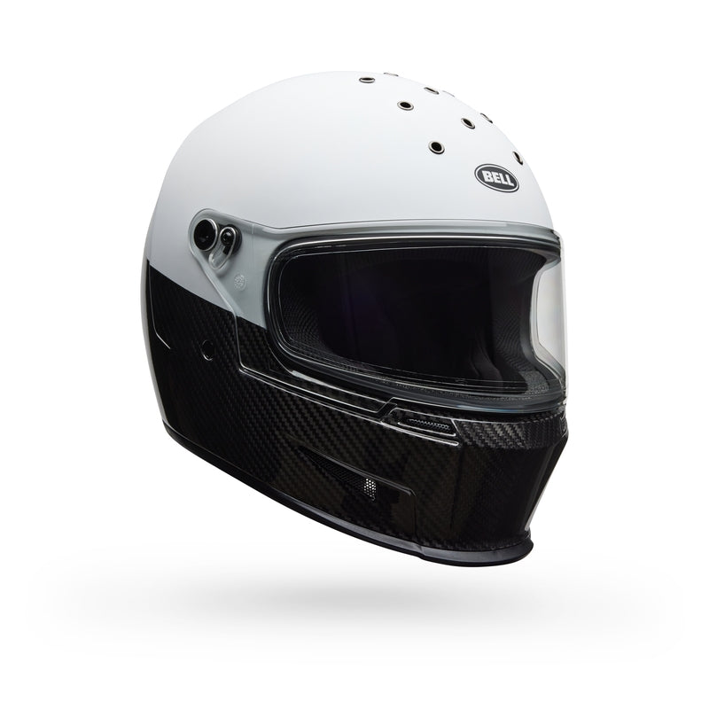 BELL Eliminator Carbon Helm - Diverge Matte/Gloss White/Black