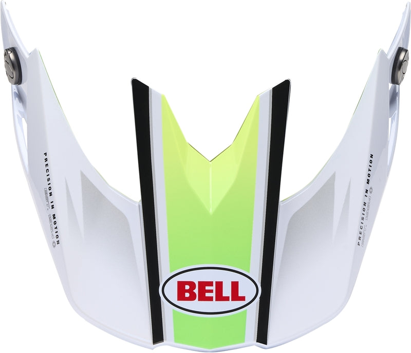 BELL Moto-10 Spherical Peak - Grid White/Blue