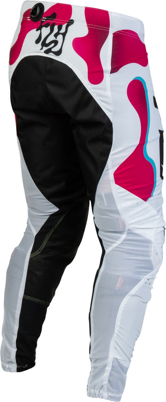 FLY RACING Youth Lite Vibe Kindermaat broek – Wit/Roze/Blauw
