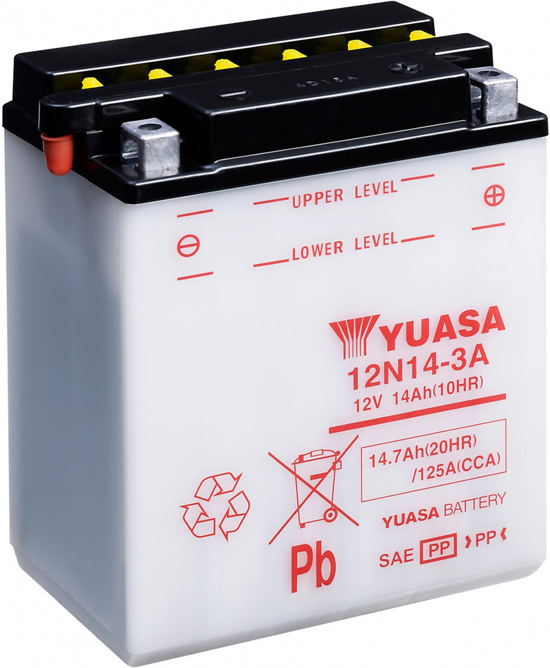 Yuasa Dry Charged Battery 12N14-3A
