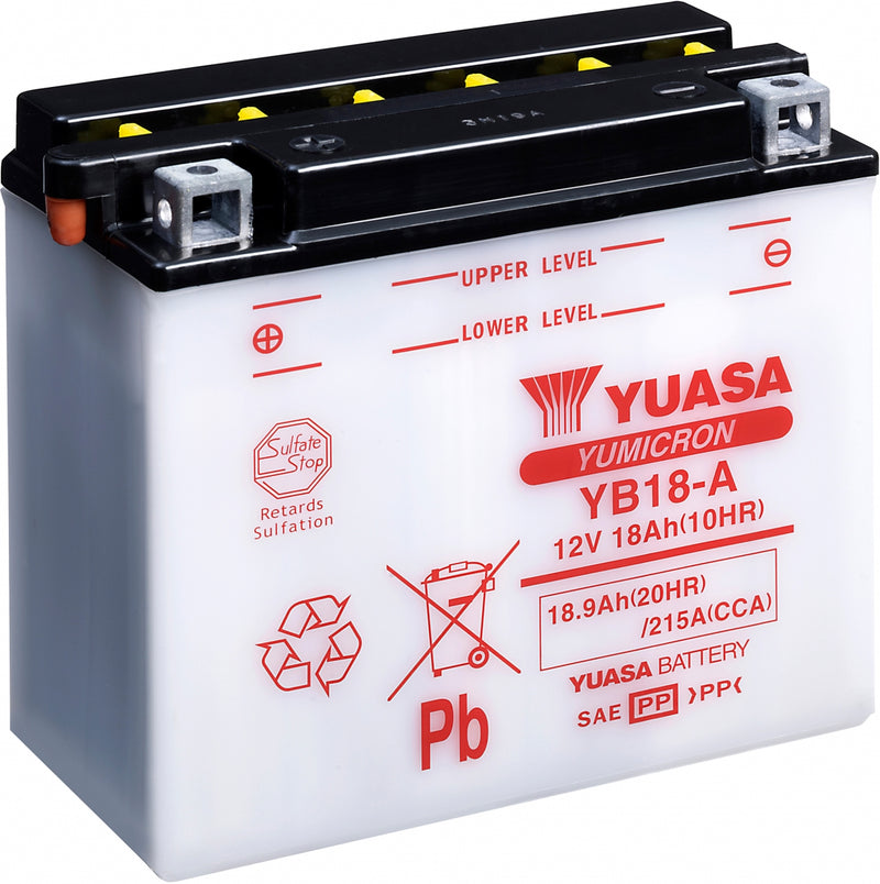 Yuasa Dry Charged Battery Yb18-A