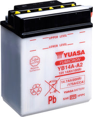 Yuasa Dry Charged Battery Yb14A-A2