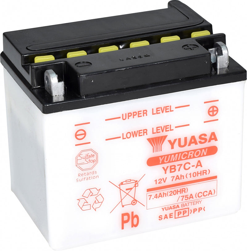 Yuasa Dry Charged Battery Yb7C-A