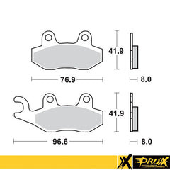 ProX Front Brake Pad YZ125/250 '90-97 - BOX 10 pcs.