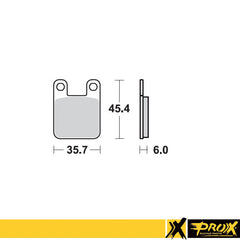 ProX Front Brake Pad KTM60/65SX '97-01 - BOX 10 pcs.