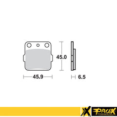 ProX Rear Brake Pad YZ80/85 '93-23 - BOX 10 pcs.