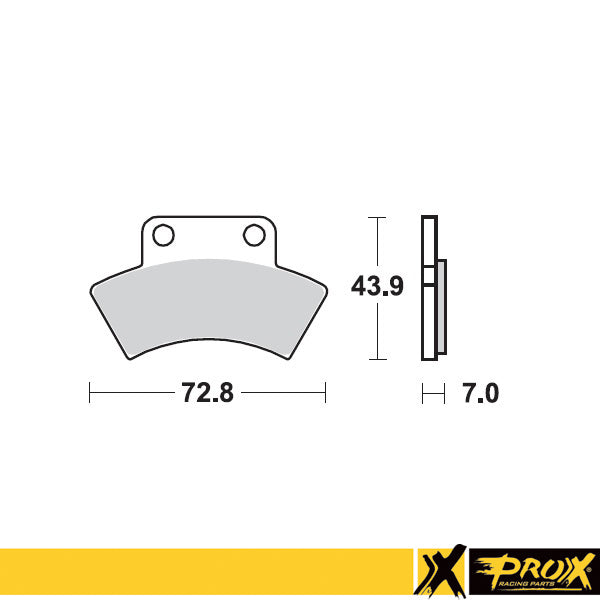 ProX Rear Brake Pad Polaris Sportsm. 400 '94-97 - BOX 10 pcs