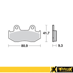 ProX Rear Brake Pad YFZ450R '09-23 - BOX 10 pcs.