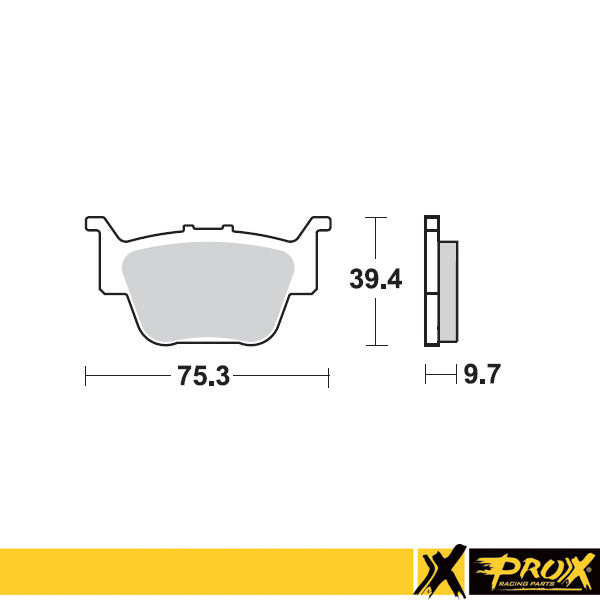ProX Rear Brake Pad TRX450R '04-14 - BOX 10 pcs.