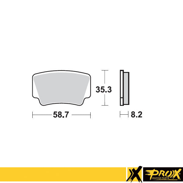 ProX Rear Brake Pad KTM450-525SX-XC ATV '08-11 - BOX 10 pcs.