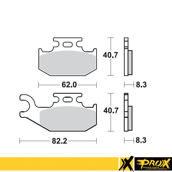 ProX Front Brake Pad LT-A400 '08-11 + LT-A450 '07-10 (Right)