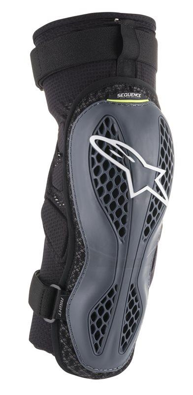 Alpinestars - Sequence Knee Protector Anthracite Yellow Fluo - Protection - MotoXshop