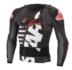 Alpinestars - Sequence Protection Jacket - Long Sleeve Black White Red - Protection - MotoXshop
