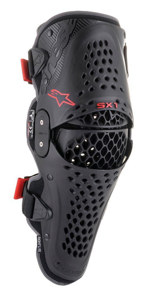 Alpinestars - Sx-1 V2 Knee Protector Black Red - Protection - MotoXshop
