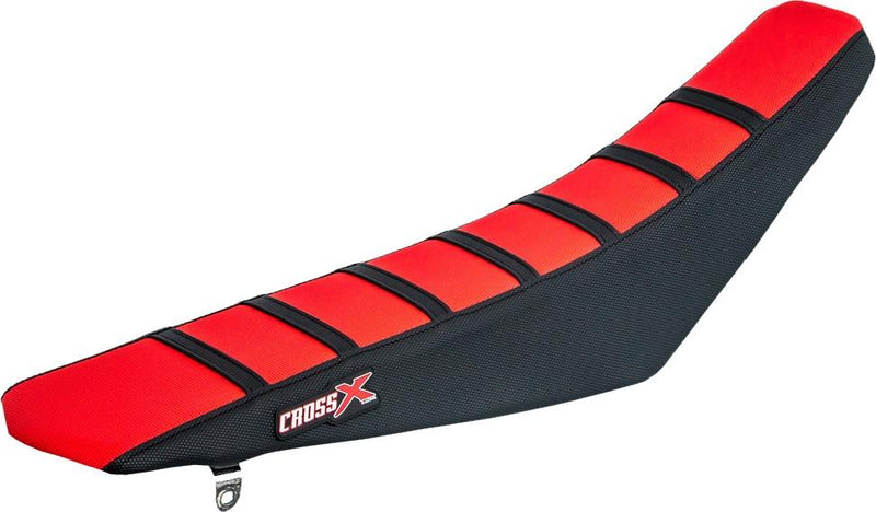 SEAT COVER, RED/BLACK/BLACK (STRIPES) CRF 250 10-13/CRF 450 09-12