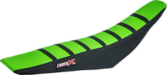 SEAT COVER, GREEN/BLACK/BLACK (STRIPES) KXF 250 09-12 / KXF 450 09-11