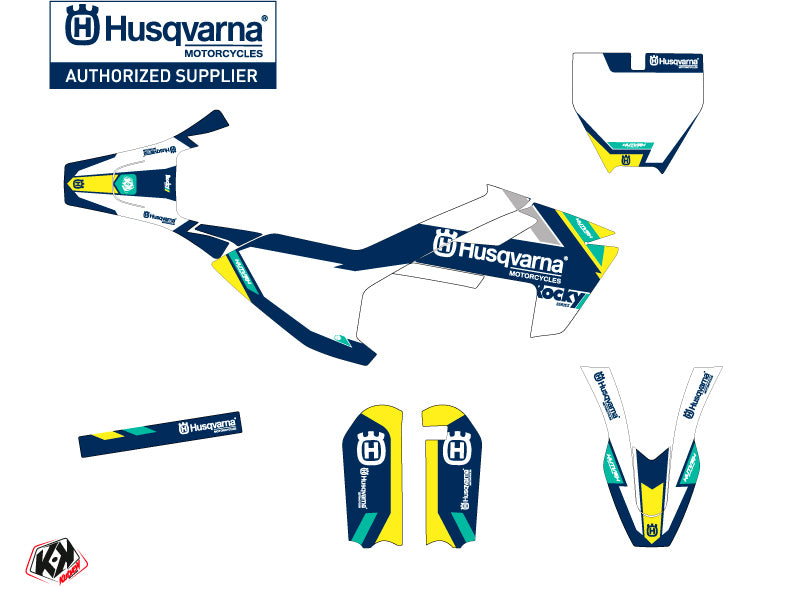 Graphic kit Dirt Bike Rocky Husqvarna TC 50 BLUE