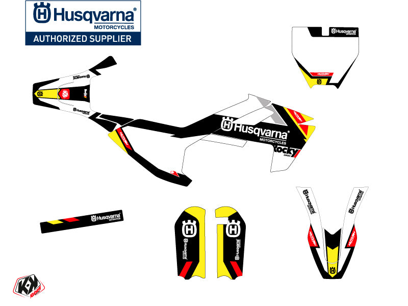 Graphic kit Dirt Bike Rocky Husqvarna TC 50 BLACK