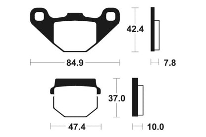 TECNIUM Street Brake Pads - MA48 Organic