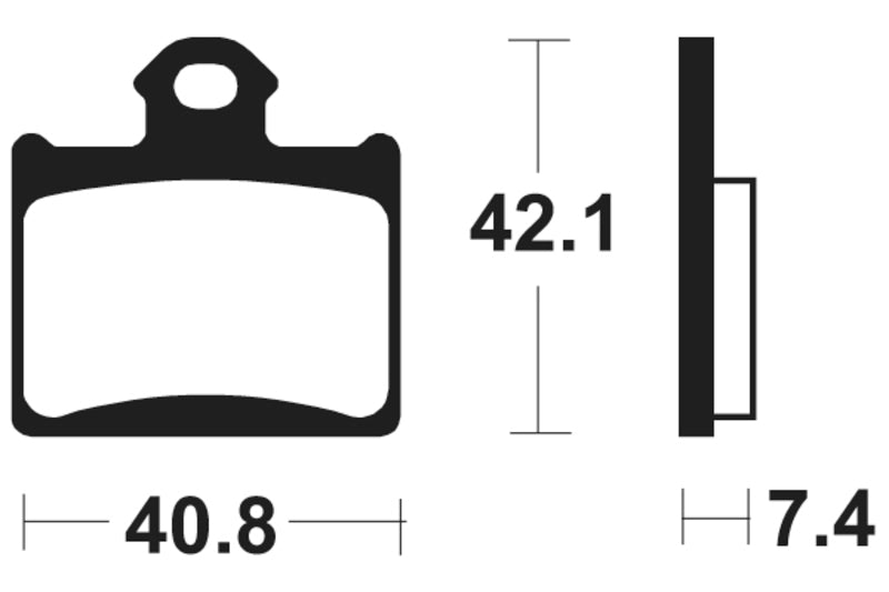 TECNIUM MX/ATV Remblokken - MO372 Gesinterd metaal