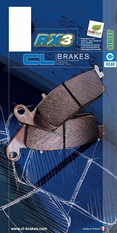 CL BRAKES Racing Remblokken - 2247RX3 Gesinterd metaal