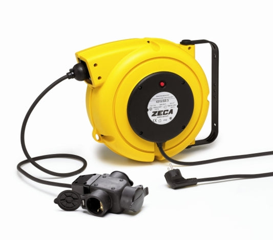 ELECTRIC REEL 15 M/3 PLUGS 230 V / Ø