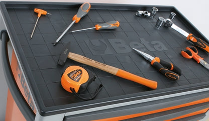 BETA Tool trolley with 6 drawers orange 
