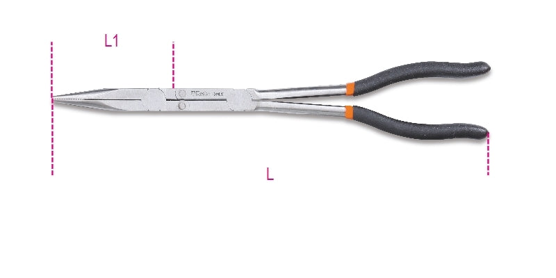 BETA 2-piece extra long bending pliers with double-acting hinge 