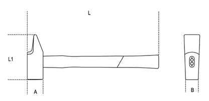 BETA Riveting hammer size 40 with fiberglass core 