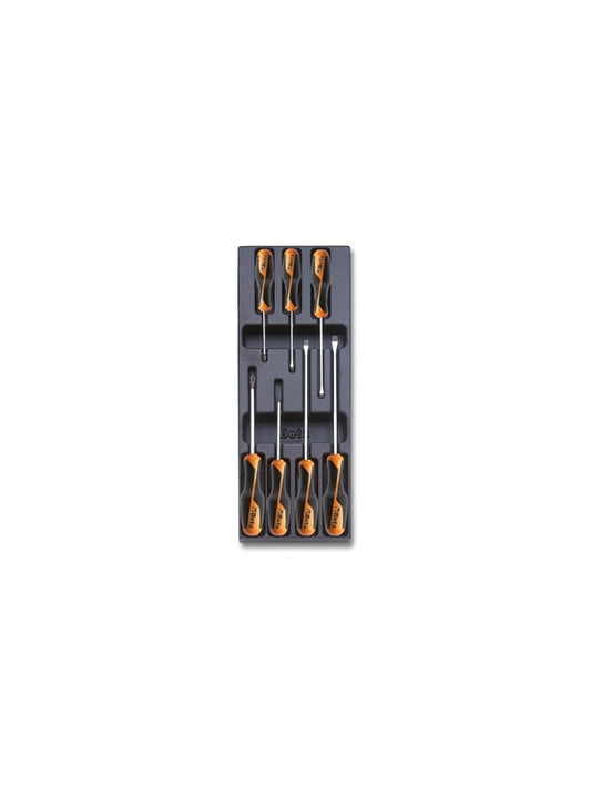 BETA Phillips® and slotted screwdriver incl hard pre-formed inserts 