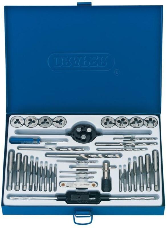 DRAPER Metric tap and HSS drill set 37 pieces 